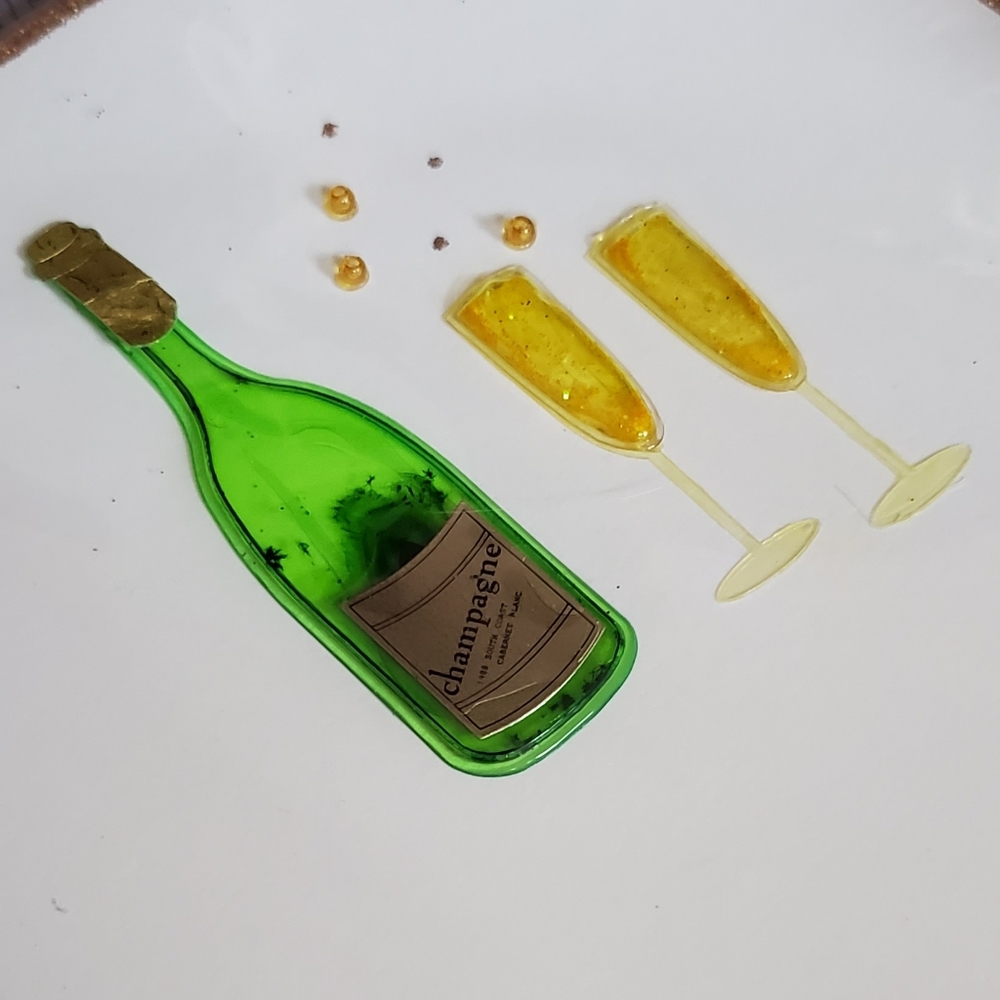 Couple Anniversary Champagne & Glasses Papyrus Card - Picture 4 of 5